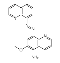 6-methoxy-8-quinolin-8-ylazo-quinolin-5-ylamine结构式