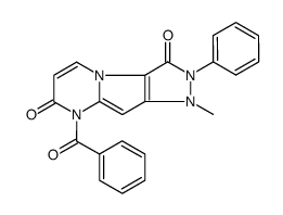 8-benzoyl-1-methyl-2-phenyl-1H-pyrazolo[3',4'4,5]pyrrolo[1,2-a]pyrimidine-3,7-(2H,8H)-dione Structure