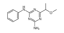 6-(1-methoxy-ethyl)-N2-phenyl-[1,3,5]triazine-2,4-diyldiamine结构式