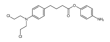 4-{4-[bis(2-chloroethyl)amino]phenyl}butyric acid 4-aminophenyl ester结构式