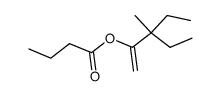 3-ethyl-2-butyryloxy-3-methyl-pent-1-ene Structure