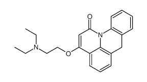 3-(2-Diethylamino-ethoxy)-7H-pyrido[3,2,1-de]acridin-1-one Structure