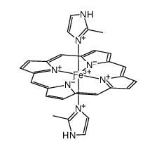 [Fe(meso-porphinate)(2-methylimidazole)2](1+) Structure