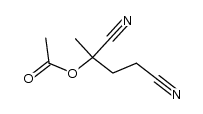 2-acetoxy-2-methyl-glutaronitrile结构式