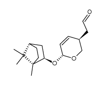 [2(R)-(1-bornyloxy)-5,6-dihydro-2H-pyran-5(R)-yl]acetaldehyde Structure