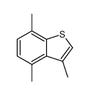 3,4,7-trimethyl-1-benzothiophene Structure