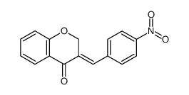3-[(E)-(4-NITROPHENYL)METHYLIDENE]-2,3-DIHYDRO-4H-CHROMEN-4-ONE结构式