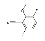 3,6-Difluoro-2-methoxybenzonitrile结构式