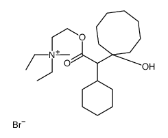 2-[2-cyclohexyl-2-(1-hydroxycyclooctyl)acetyl]oxyethyl-diethyl-methylazanium,bromide Structure