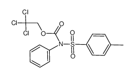 2,2,2-trichloroethyl phenyl(tosyl)carbamate Structure