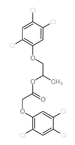 1-(2,4,5-trichlorophenoxy)propan-2-yl 2-(2,4,5-trichlorophenoxy)acetate Structure