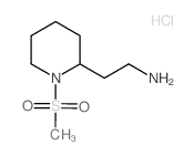 2-[1-(methylsulfonyl)-2-piperidinyl]ethanamine(SALTDATA: HCl)结构式