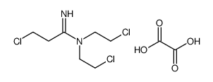 3-chloro-N,N-bis(2-chloroethyl)propanimidamide,oxalic acid结构式