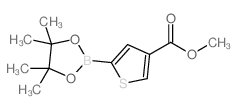 4-(Methoxycarbonyl)thiophene-2-boronic acid pinacol ester Structure
