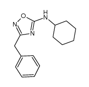 3-benzyl-N-cyclohexyl-1,2,4-oxadiazol-5-amine结构式