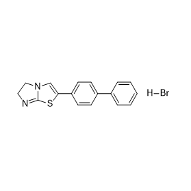 2-([1,1'-联苯]-4-基)-5,6-二氢咪唑并[2,1-b]噻唑氢溴酸盐结构式