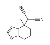 2-(4-methyl-6,7-dihydro-5H-1-benzothiophen-4-yl)propanedinitrile Structure