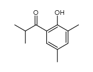 1-(2-羟基-3,5-二甲基苯基)-2-甲基丙-1-酮结构式