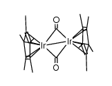 {(η5-(CH3)5cyclopentadienyl)(μ-carbonyl)iridium}2结构式