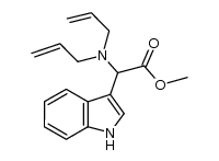 methyl 2-(diallylamino)-2-(1H-indol-3-yl)acetate结构式