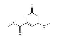 4-methoxy-6-oxo-6H-pyran-2-carboxylic acid methyl ester结构式