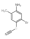5-溴-2-甲基-4-硫代氰酰基苯胺结构式