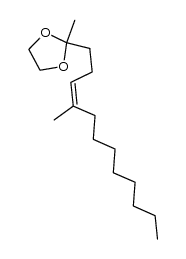 2,2-ethylidenedioxy-6-methyl-5Z-tetradecene Structure