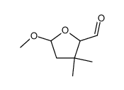 2-Furancarboxaldehyde, tetrahydro-5-methoxy-3,3-dimethyl-, trans- (9CI)结构式