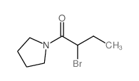 1-(2-溴丁酰基)吡咯烷结构式
