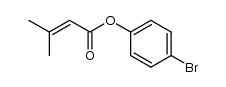 3-methyl-but-2-enoic acid 4-bromo-phenyl ester结构式