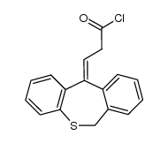 3-(6,11-dihydrodibenzo[b,e]thiepin-11-ylidene)propionyl chloride Structure