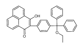 2-[4-[ethoxy(diphenyl)methyl]phenyl]-3-hydroxyphenalen-1-one Structure