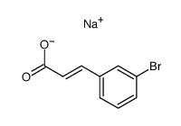 Sodium; (E)-3-(3-bromo-phenyl)-acrylate结构式