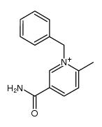 1-benzyl-5-carbamoyl-2-methylpyridin-1-ium Structure