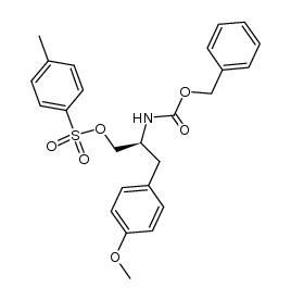 (S)-2-(((benzyloxy)carbonyl)amino)-3-(4-methoxyphenyl)propyl 4-methylbenzenesulfonate结构式