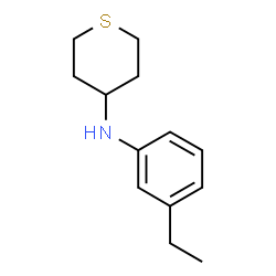 N-(3-Ethylphenyl)tetrahydro-2H-thiopyran-4-amine Structure