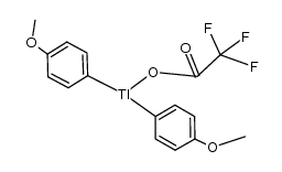 bis(p-methoxyphenyl)thallium trifluoroacetate Structure