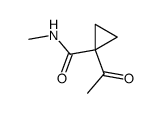 Cyclopropanecarboxamide, 1-acetyl-N-methyl- (9CI) structure