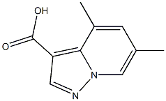 4,6-Dimethylpyrazolo[1,5-a]pyridine-3-carboxylic acid Structure