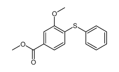 methyl 3-methoxy-4-phenylsulfanylbenzoate Structure