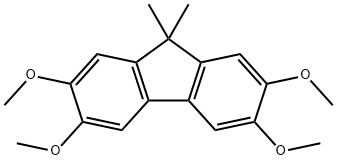 2,3,6,7-tetramethoxy-9,9-dimethyl-9H-fluorene结构式