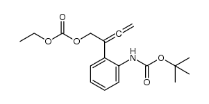 2-{2-[(tert-butoxycarbonyl)amino]phenyl}buta-2,3-dien-1-yl ethyl carbonate结构式