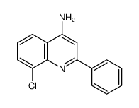 4-Amino-8-chloro-2-phenylquinoline结构式