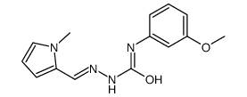 1-(3-methoxyphenyl)-3-[(1-methylpyrrol-2-yl)methylideneamino]urea Structure