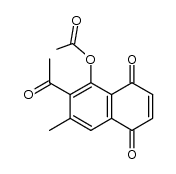 5-acetoxy-6-acetyl-7-methylnaphthalene-1,4-dione结构式