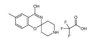 6-Methylspiro[1,3-benzoxazine-2,4'-piperidin]-4(3H)-one trifluoro acetate (1:1)结构式