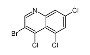 3-bromo-4,5,7-trichloroquinoline structure