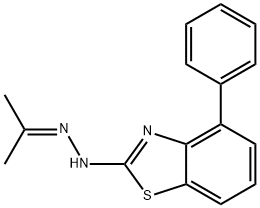 4-Phenyl-2-[2-(propan-2-ylidene)hydrazinyl]-1,3-benzothiazole结构式