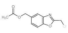 [2-(chloromethyl)-1,3-benzoxazol-5-yl]methyl acetate结构式