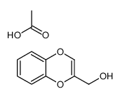 acetic acid,1,4-benzodioxin-3-ylmethanol结构式